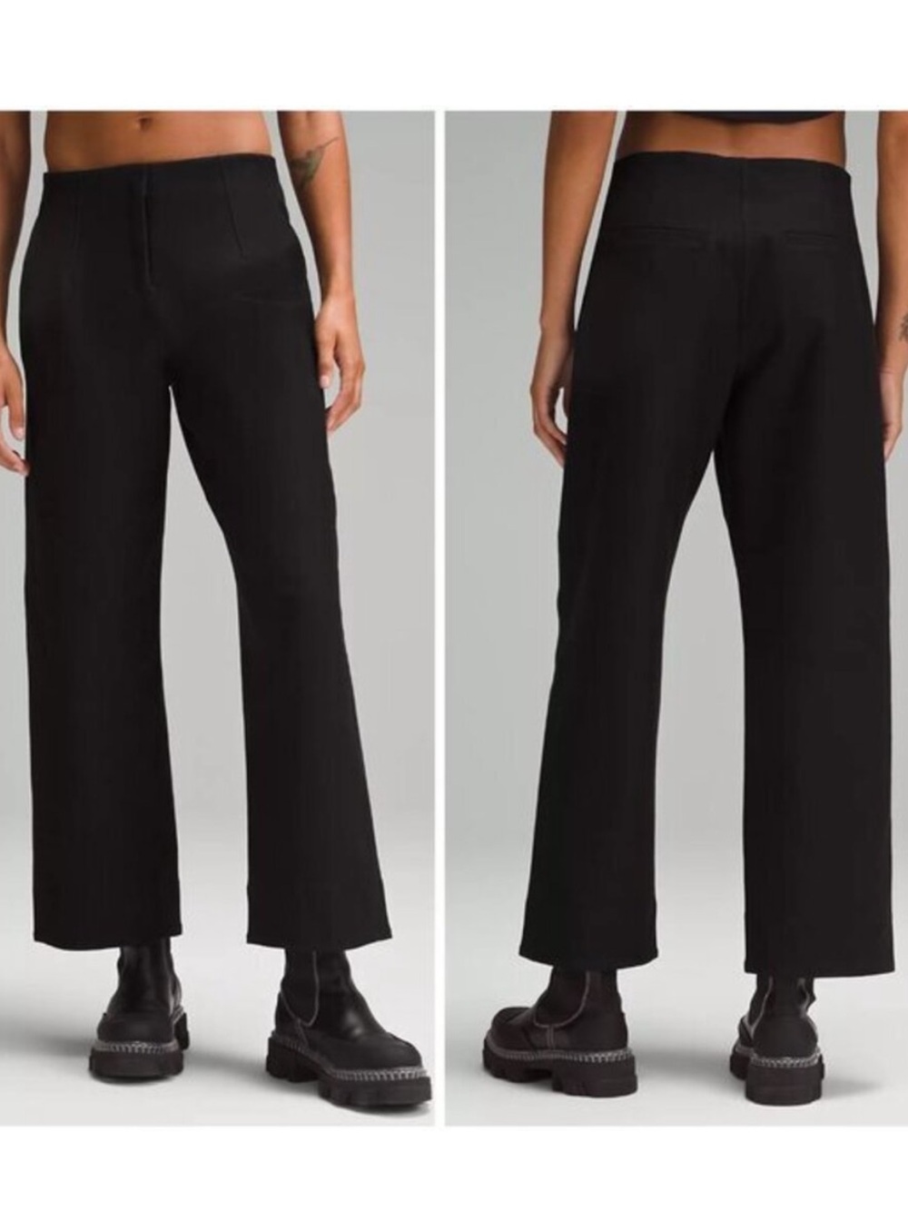 lululemon athletica Black Straight-Leg Utility Pants